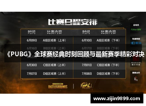 《PUBG》全球赛经典时刻回顾与最新赛季精彩对决